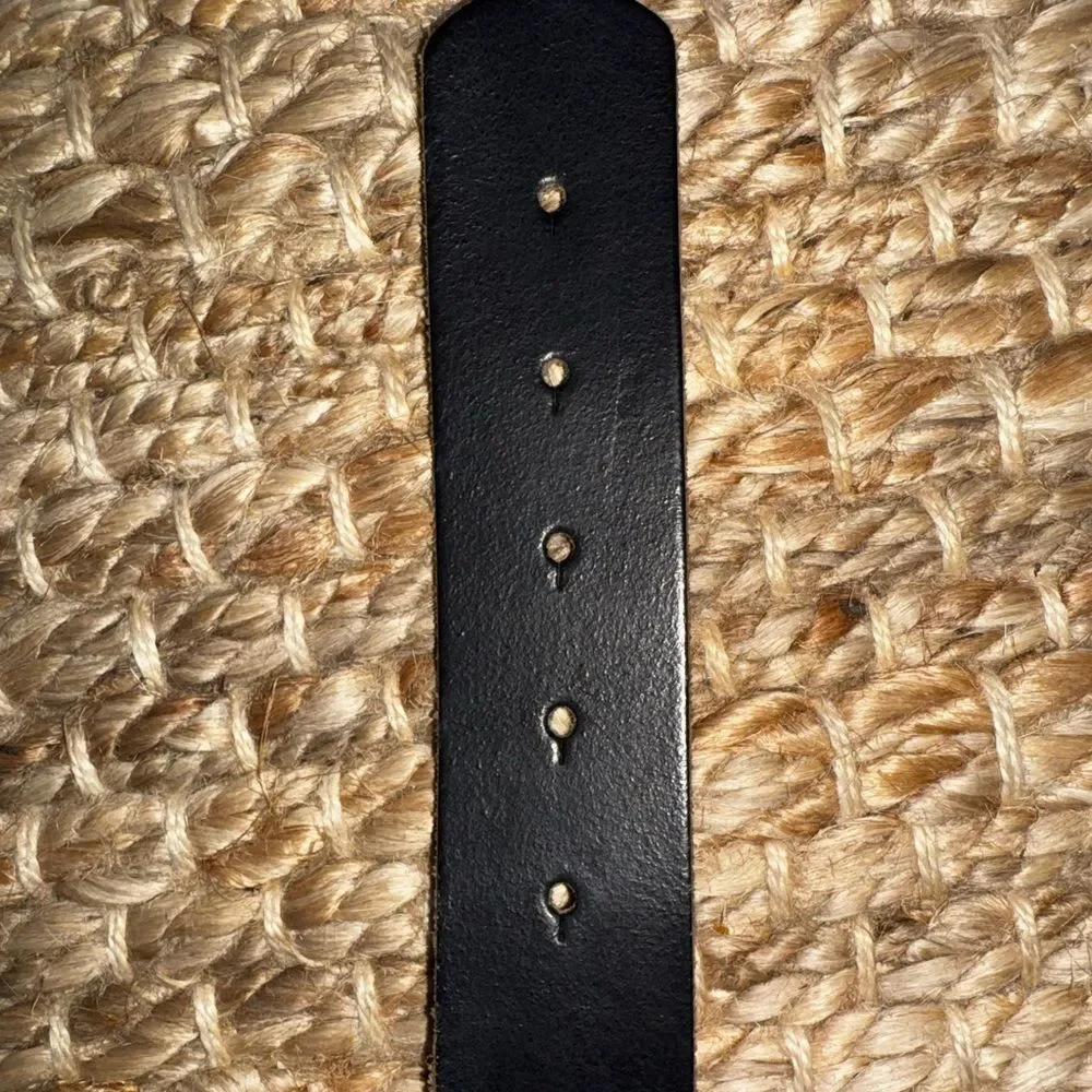 ANTONAZZI Firenze Italian Leather Belt M – Silver Floral Studded, Boho nwot